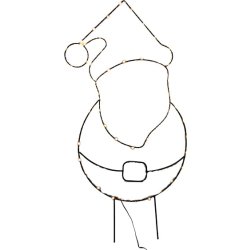 LED-jultomte, 84 cm, svart