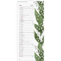 Burde 2025 Väggkalender, Lilla Blomsterkalender