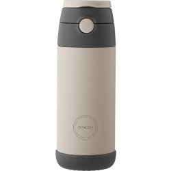 AYA&IDA Sugrörsflaska för barn, 350 ml, Beige