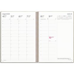 Burde 2025 Kalender Business Twist, beige