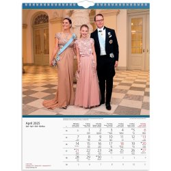 Burde 2025 Väggkalender, Kungafamiljen