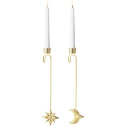 Georg Jensen Ljusstakar 2024, guld, 2 st