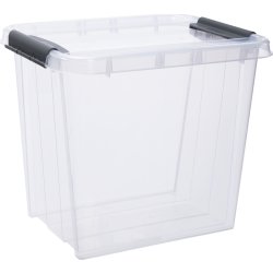 ProBox plastlåda inkl. vikbart lock, 53 L