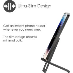 DESIRE2 Mobilhållare Ultratunn Aluminium, Mörkgrå