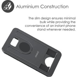 DESIRE2 Mobilhållare Ultratunn Aluminium, Mörkgrå