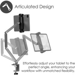 DESIRE2 Tablet Hållare Armfäste för 12,9", Silver