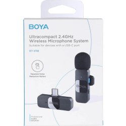 BOYA Trådlös mikrofon x1 BY-V10 Mini 3,5 mm USB-C