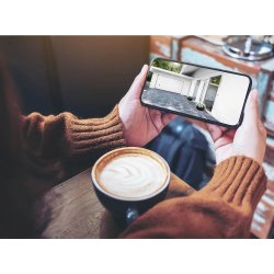 HAMA Utomhusövervakningskamera WiFi, vit