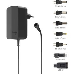 HAMA Universal 27W nätaggregat, svart