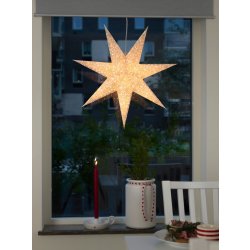 Pappersstjärna, Hängande, Mönster, Ø60, Guld