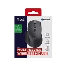 Trust Ozaa mus multi-enhet Bluetooth, svart