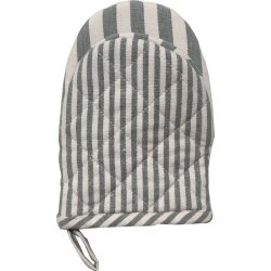 Engholm Mini grillhandske, mörkgrå randig