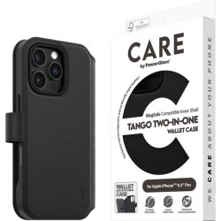 CARE iPhone 16 Pro 2-i-1 fodral m. Plånbok, Svart