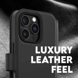 CARE iPhone 16 Pro 2-i-1 fodral m. Plånbok, Svart