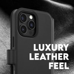 CARE iPhone 16 Pro Max 2-i-1 fodral/Plånbok, Svart