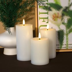 Fjord Denmark LED-lampa, 3 st., vit