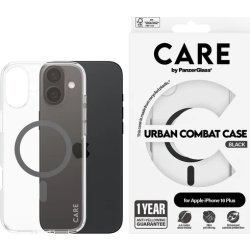 PanzerGlass cover iPhone 16 plus svart, transparen