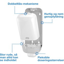 Tork S4 dispenser, vit