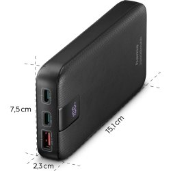 HAMA Powerbank PD 20000mAh, svart