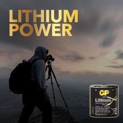 GP CR-P2 litiumbatteri, 1 st.