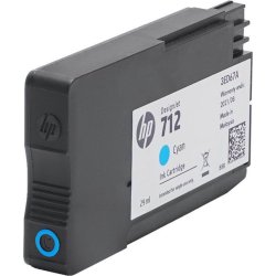 HP 712 bläckpatron 29ml, Cyan