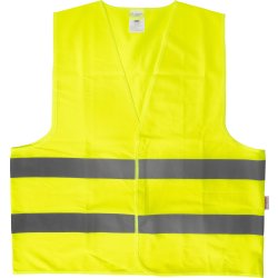 Reflexväst med kardborreknäppning, gul, storlek XL