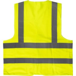 Reflexväst med dragkedja, gul, storlek XL