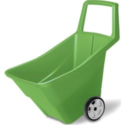 Trädgårdsvagn, 95L, grön