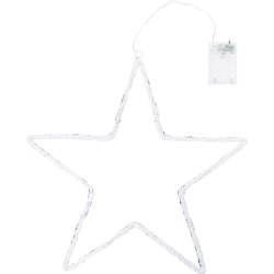Akrylstjärna LED, Ø40 cm, varmvit
