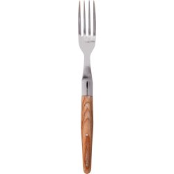 Solex Laguiole Steakgaffel, brunt trähandtag
