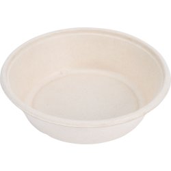 Skål, bagasse, naturell, 950/1000ml, 50 st.