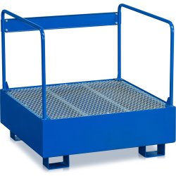 Miljöställ 1 fat, 220 liter, blå