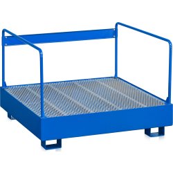 Miljöställ 4 fat, 310 liter, blå