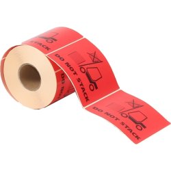 Etikettrulle “Do not stack”, 500 st.