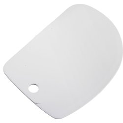 Westmark Degskrapa halvmåne, plast, vit, 12cm