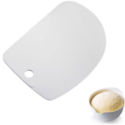 Westmark Degskrapa halvmåne, plast, vit, 12cm