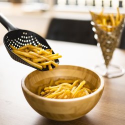 Westmark Pommes frites-sked, plast, svart, 34,5 cm