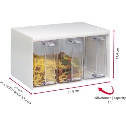 Westmark Låddispenser 3 lådor, 1L