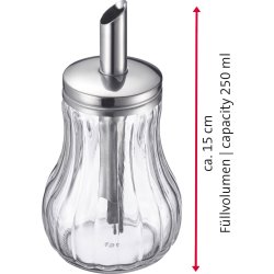 Westmark Sockerdispenser Berlin, glas, 250ml