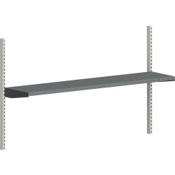 Packbordshylla för arbetsbänk, grå, 1600x360mm