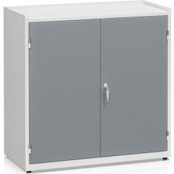 Verkstadsskåp lågt, grått, 107x102x54cm