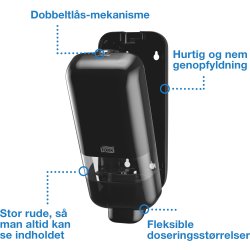 Tork S4 dispenser, svart
