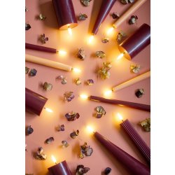 UYUNI LED-kronljus, Vinröd, H.30 cm