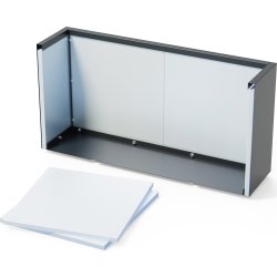 Herstera Blomlåda m/ljus, utomh., svart, 100x40x80