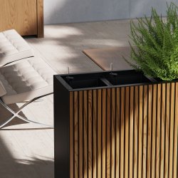 Herstera Blomlåda, inomhus, m/trä, 120x40x80