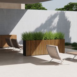 Herstera Blomlåda, utomhus, m/trä, 120x40x80