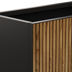 Herstera Blomlåda m/ljus, utomh., m/trä, 100x50x50