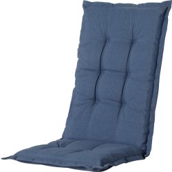 Panama stolsdyna, låg rygg 105x50 cm, Sapphire blå