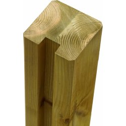 Plus vikprofilstolpe 1 spår, natur, 9x9x188cm