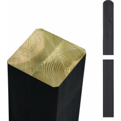 Plus Folding Post, svart, 9x9x268 cm.
